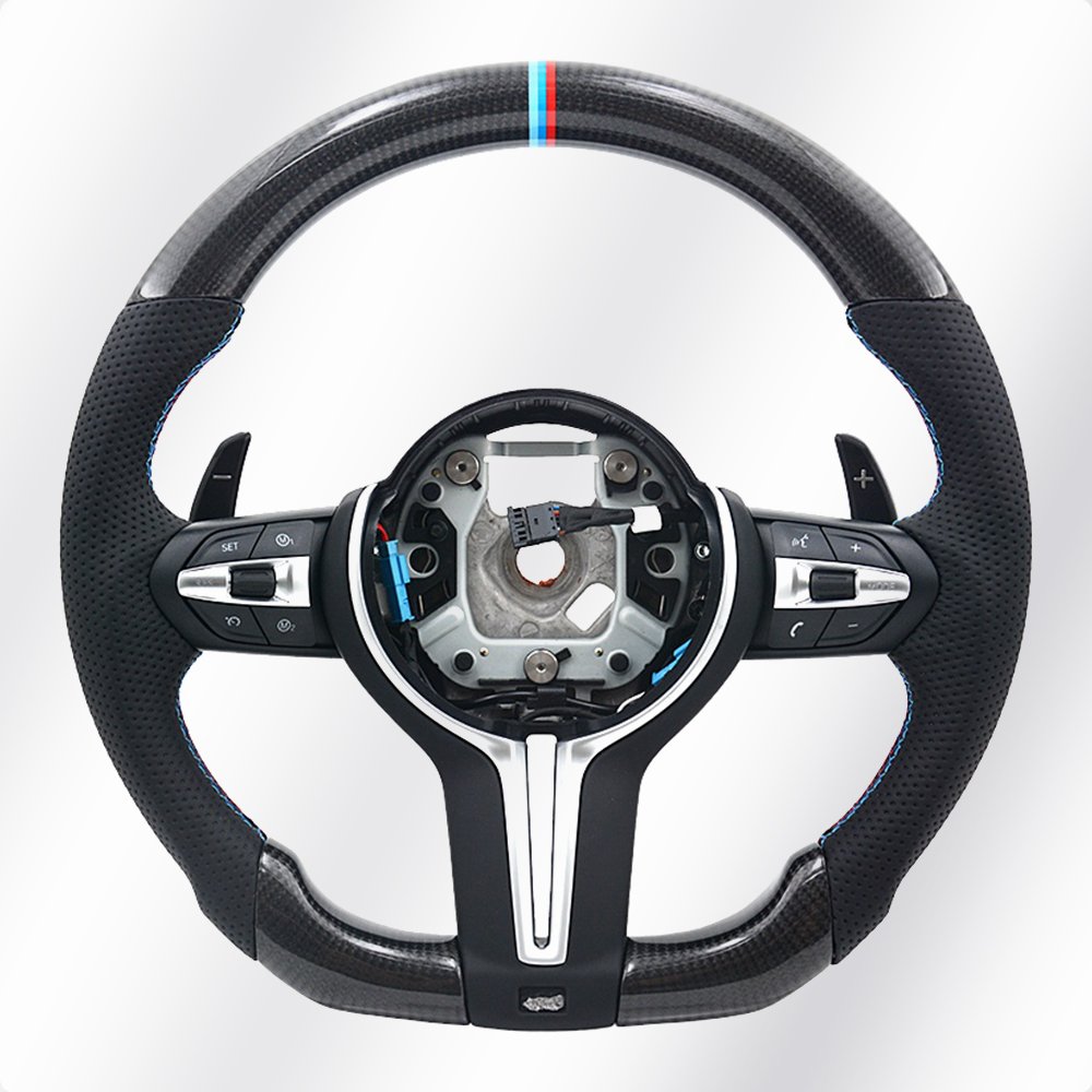 Suitable Full Leather Steering Wheel Assembly Upgrade Modification Car Steering Wheel FOR BMW F Series