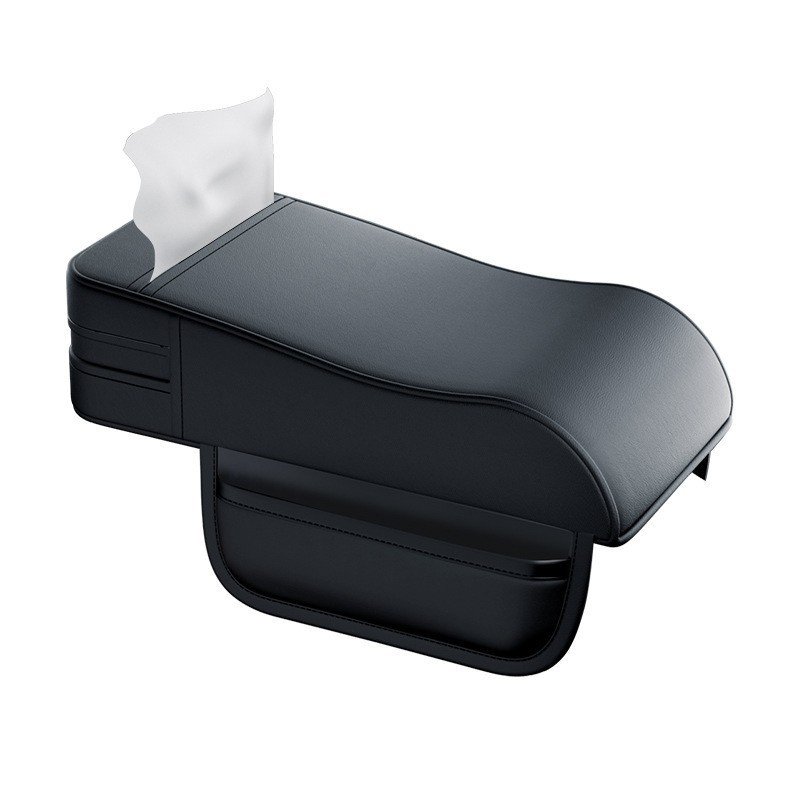 Universal Car Armrest Booster Pad Leather Storage Protective Cover with Advanced Central Elbow Rest Universal Car Armrest Box