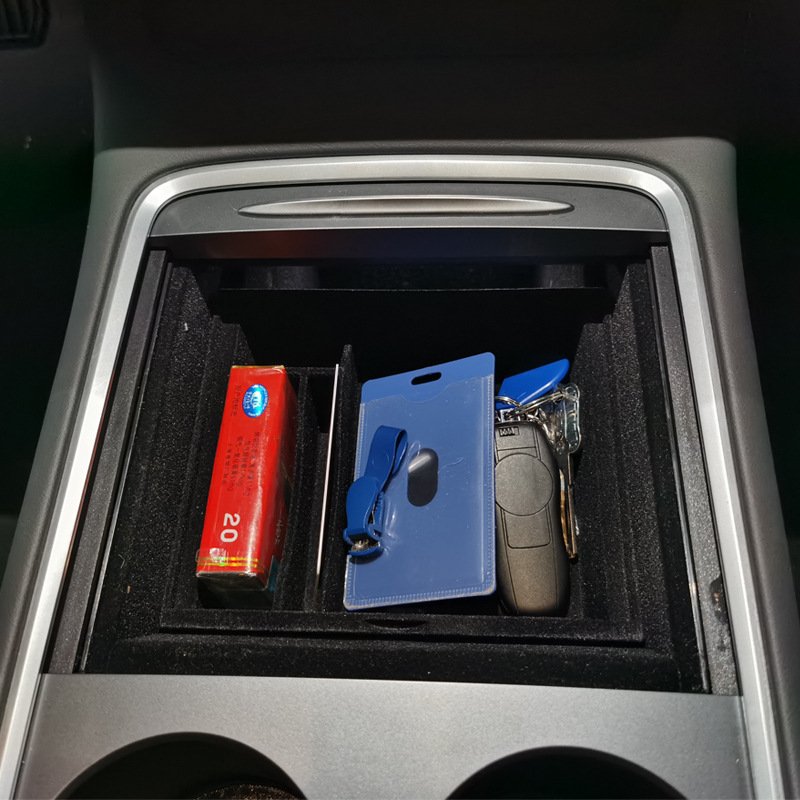 For Model 3/Y Central Control Armrest Box Car Interior Stying Accessories Central Control Storage Box