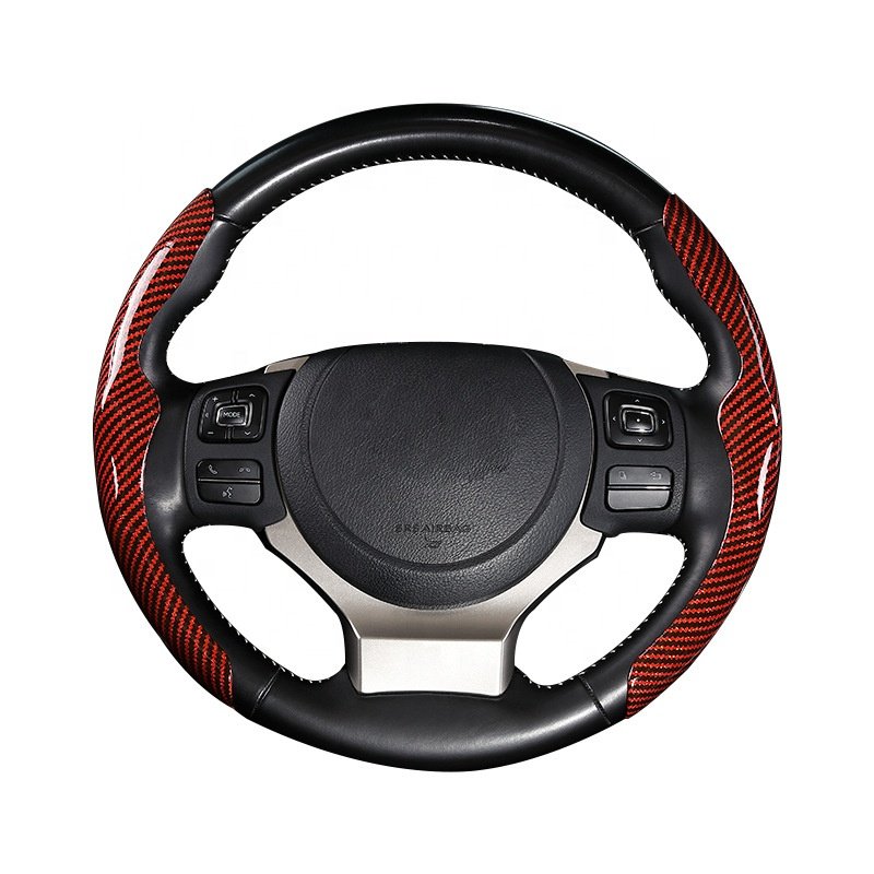 Universal Ultra Thin Carbon Fiber car steering wheel Cover Wholesale