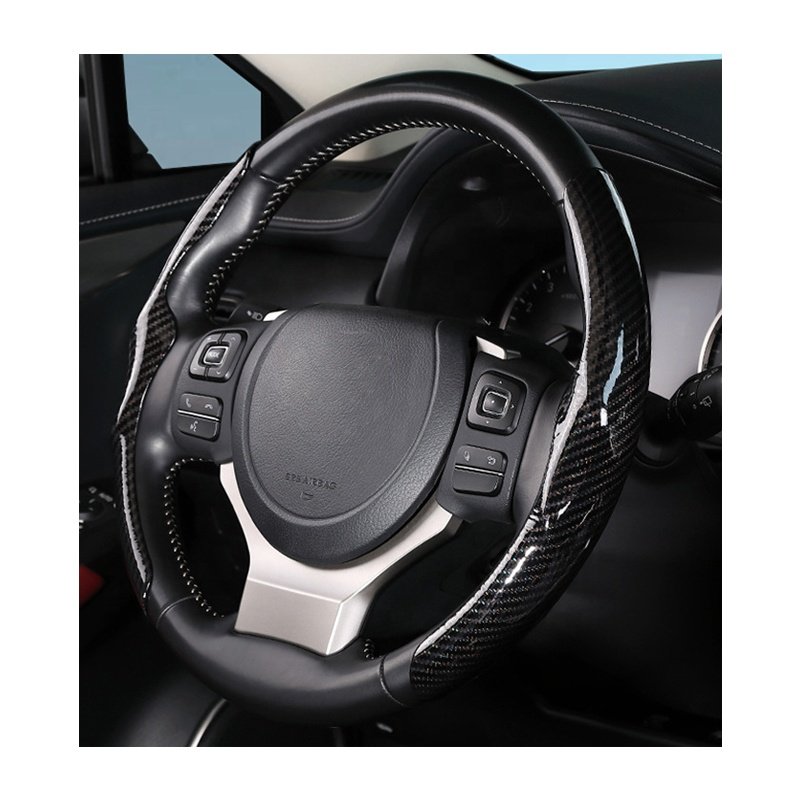 Universal Ultra Thin Carbon Fiber car steering wheel Cover Wholesale