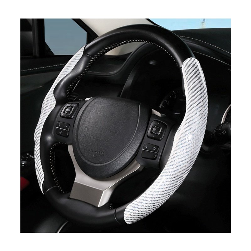 Universal Ultra Thin Carbon Fiber car steering wheel Cover Wholesale
