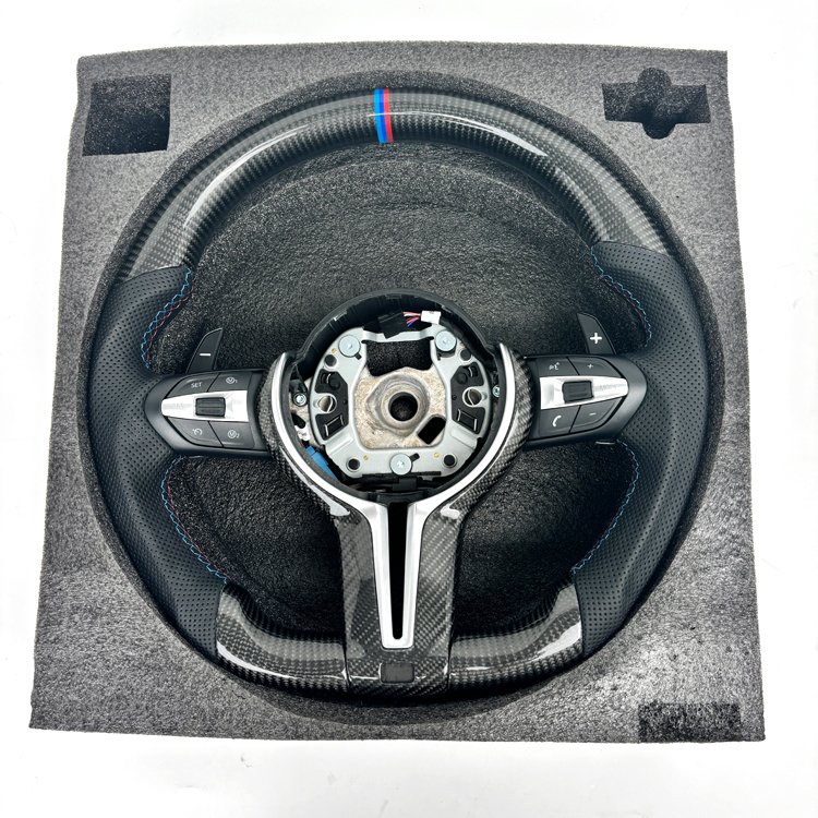 TIYPEOR High Performance Carbon Fiber for 5-7 Series F30 F10 1-7 Series X1-X6 M Car Steering Wheel