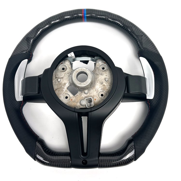 TIYPEOR High Performance Carbon Fiber for 5-7 Series F30 F10 1-7 Series X1-X6 M Car Steering Wheel