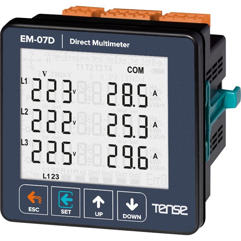 Digital Multimeter with 3x6 Digit LED Display EM-07D HIGH QUALITY - MADE in TURKEY RELAY - OEM OFFERED