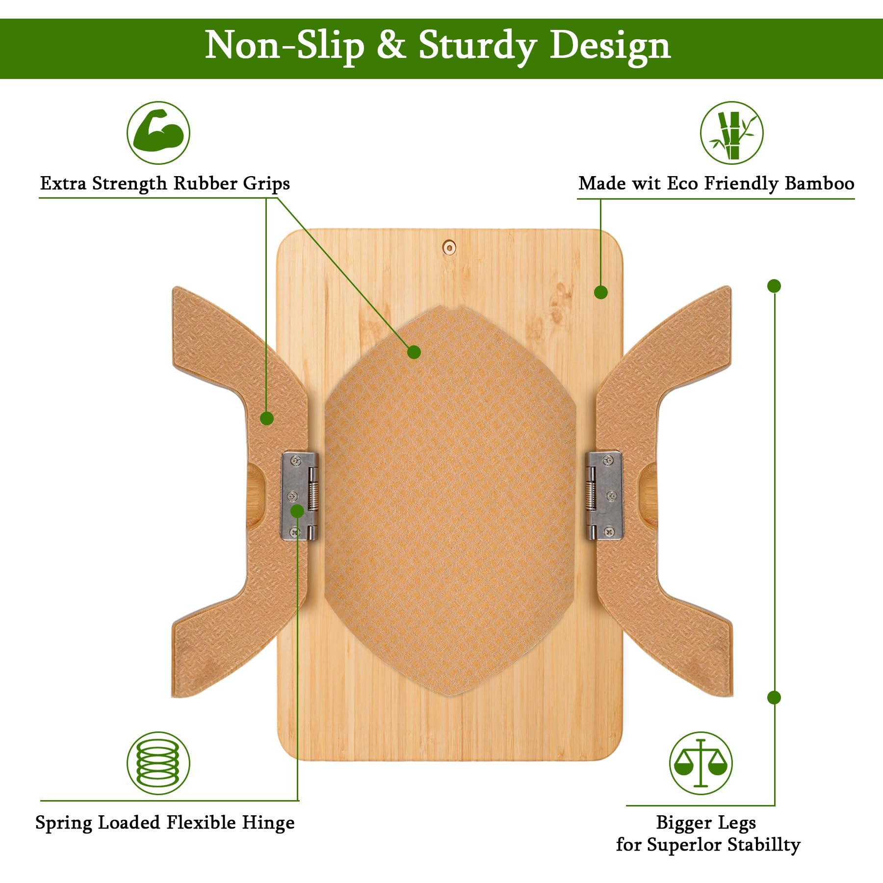 Natural Bamboo Couch Arm Table Tray with Phone Holder Folding Eco-Friendly Saving Space Perfect Gifts for Living Room Bedroom