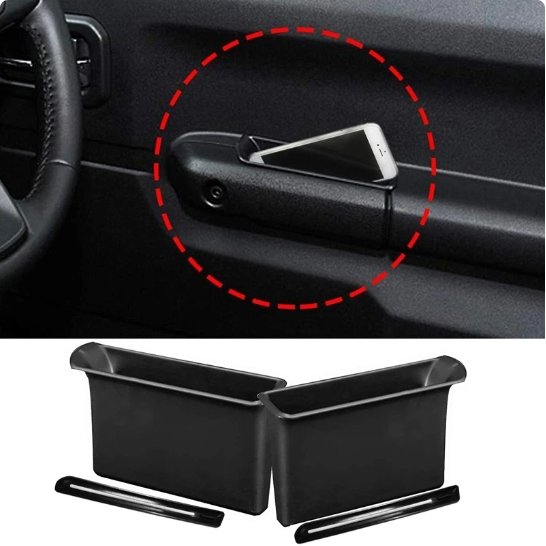 2PCS Armrest Container Door Storage Box Handle Pocket for Suzuki Jimny 2019-2020