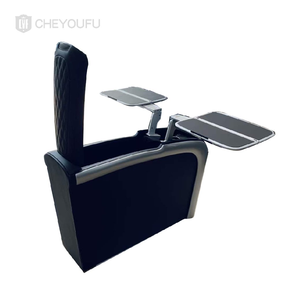 Car Modification Interior Center Armrest Console with Table Plate,cooler Cups,warmer Cups for VIP Car,MPV