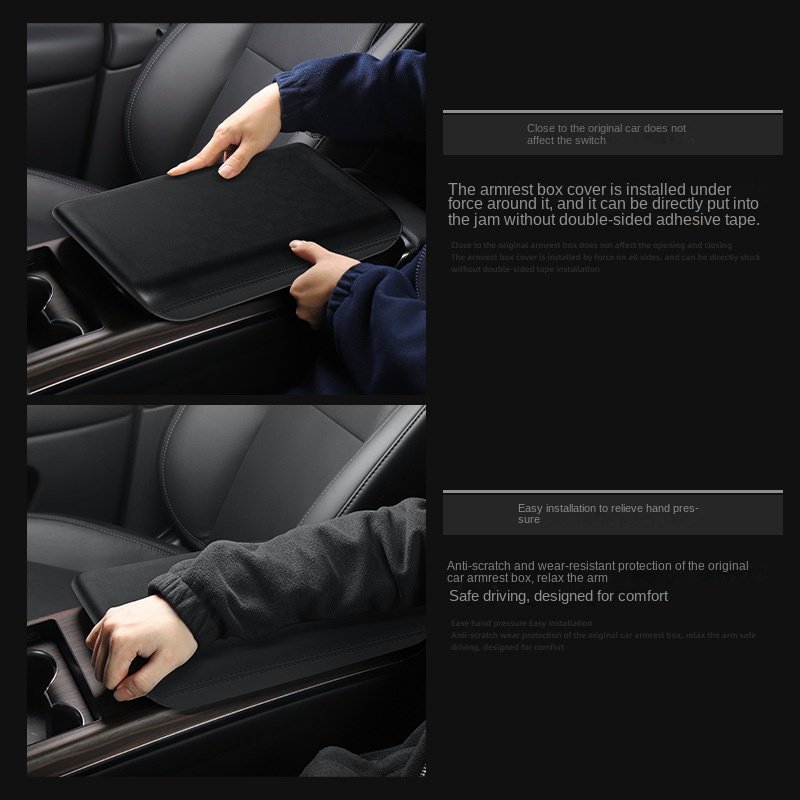 23 Interior Modification Accessories Tesla Model X/S Armrest Box Protective Cover Central Control Cover Storage Box