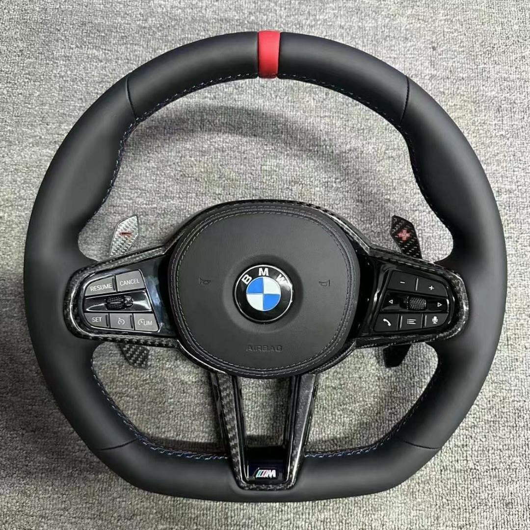 Customization Leather BMW G80 F30 G82 M3 M4 M Performance Steering Wheel