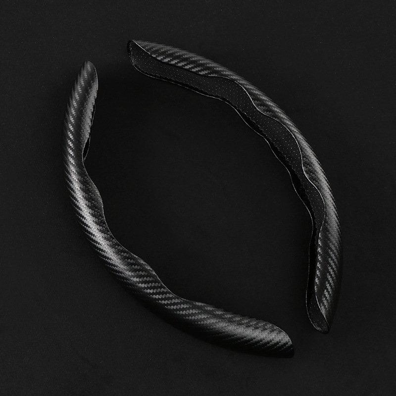 Factory price Foldable carbon handle cover steering anti slip car steering wheel cover