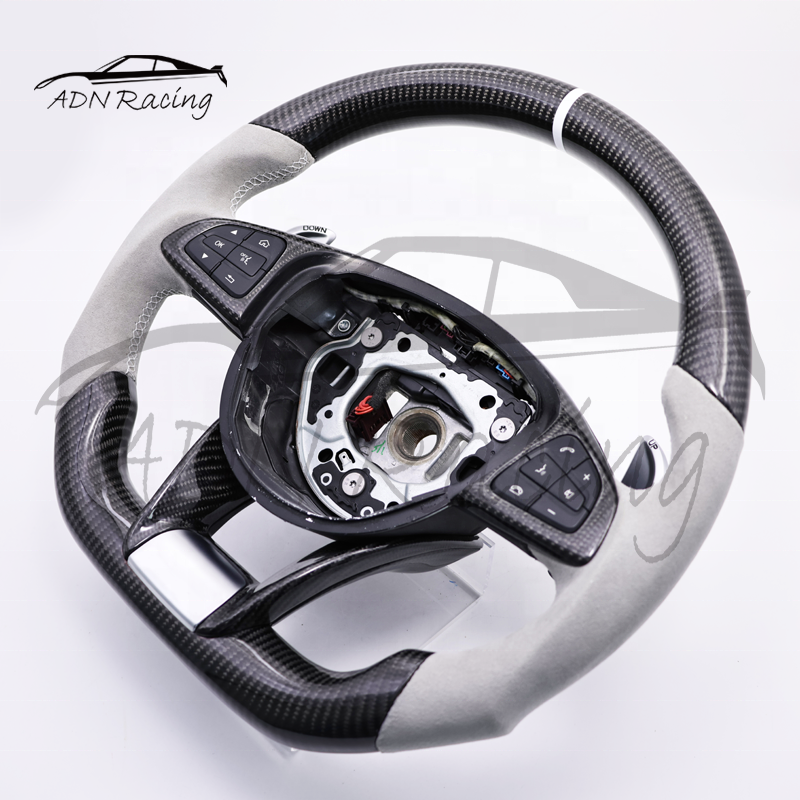 For Mercedes-Benz AMG W205 C43 C63 GT GLS Custom Carbon Fiber Steering Wheel