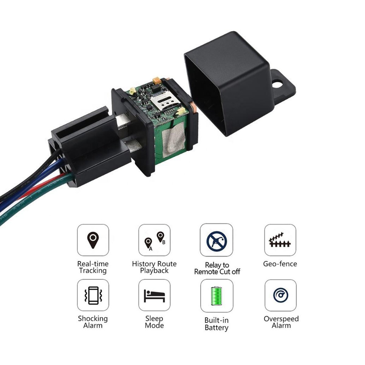 Track ST-907 Gps GSM GPRS Tracker Car Hidden Real Time Tracking Relay GPS Tracker