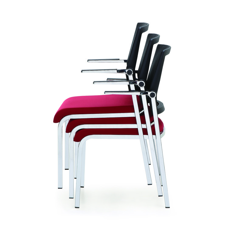 High Quality Stackable Fabric Simple Professional Office Meeting Visitor Conference Training Room Chair