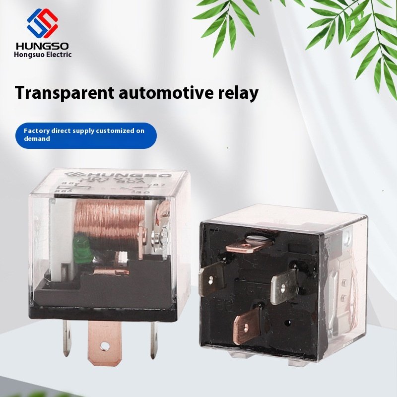 Wholesale 80A Waterproof Auto Relay New 12V/24V 4/5 Pin Compatible Light Headlight Fan Air Conditioner 40A Rated Current for