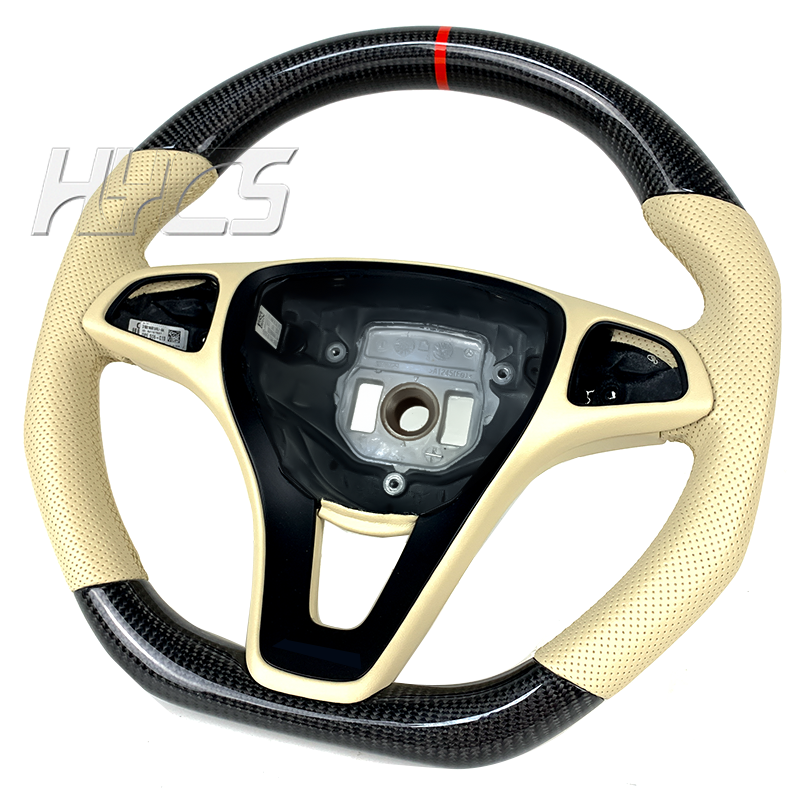 Car Interior Accessories Carbon Fiber Steering Wheel For Mercedes Benz W205 C CLASS C200 E300 C220 C300 C400 C450