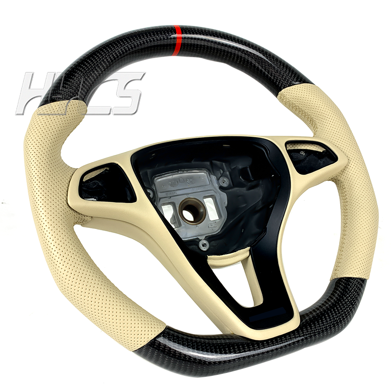 Car Interior Accessories Carbon Fiber Steering Wheel For Mercedes Benz W205 C CLASS C200 E300 C220 C300 C400 C450