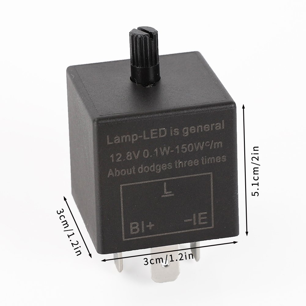 LED Flasher 12V Adjustable Frequency LED CF13 CF14 Motorcycle Flasher Relay Car Turn Signal Indicator Blinker Light