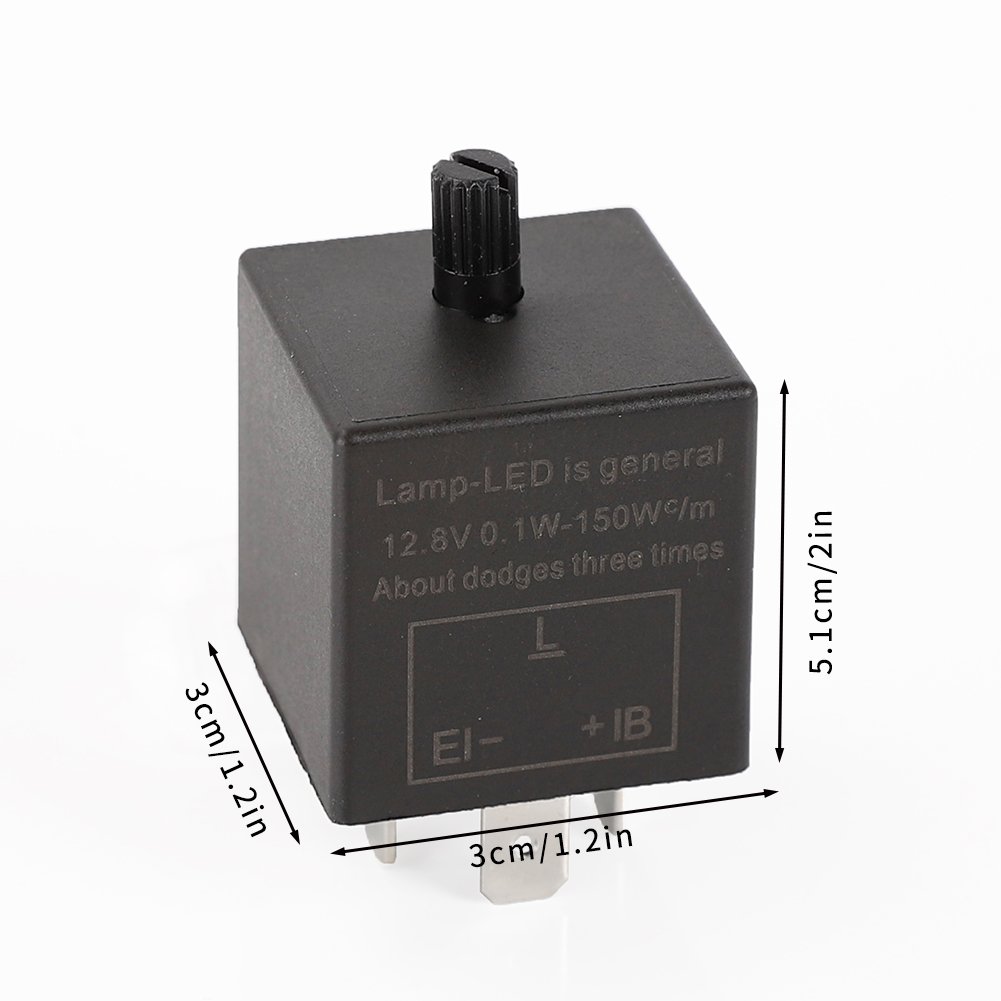LED Flasher 12V Adjustable Frequency LED CF13 CF14 Motorcycle Flasher Relay Car Turn Signal Indicator Blinker Light