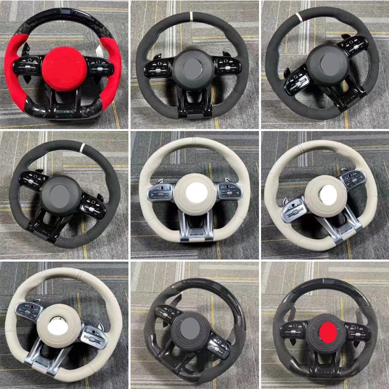 For Mercedes Benz AMG Steering wheel C class E class W205 W213 w156 W166 W167 W222 S class E63 Carbon fiber steering wheel