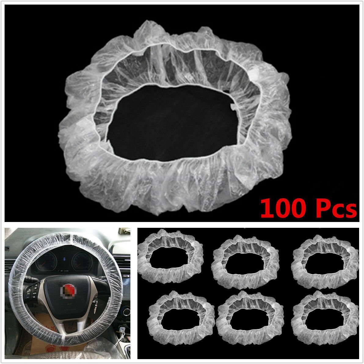 High Quality Plastic Disposable Steering Wheel Cover for Cars