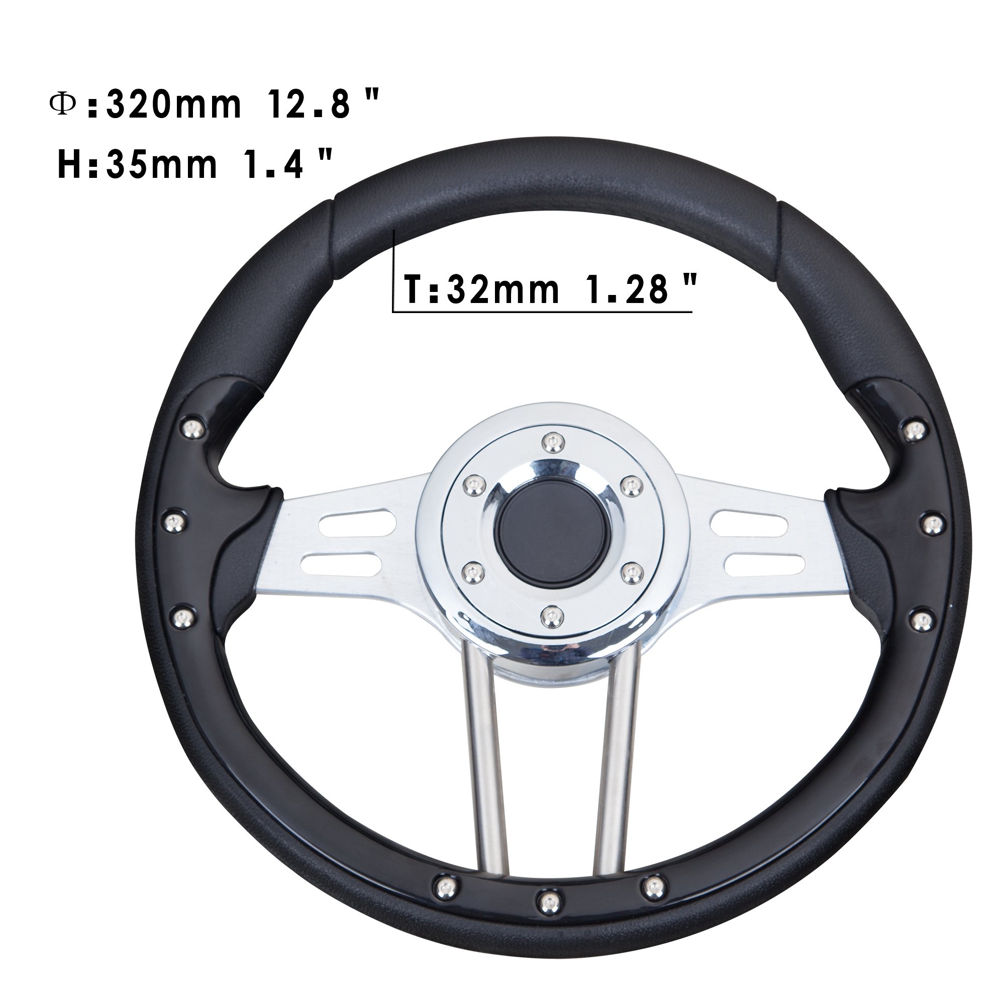 TRAPLY QC-5166 A 350mm Universal Sport Steering Wheel Racing For Mitsubishi