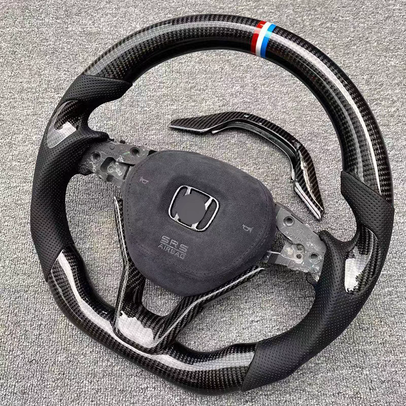 Carbon fiber car steering wheel for Honda