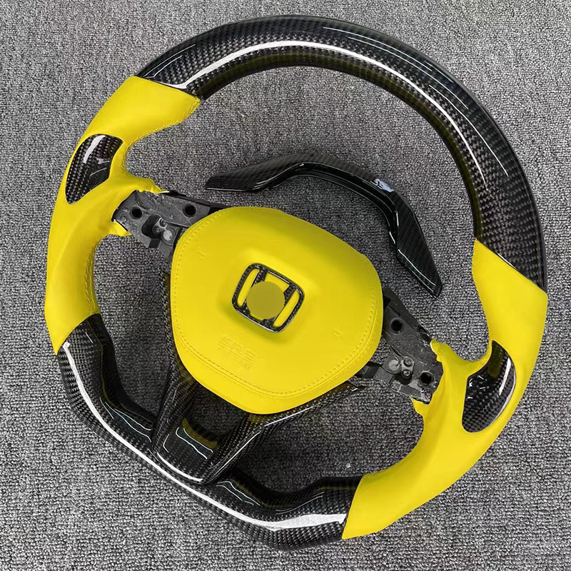 Carbon fiber car steering wheel for Honda