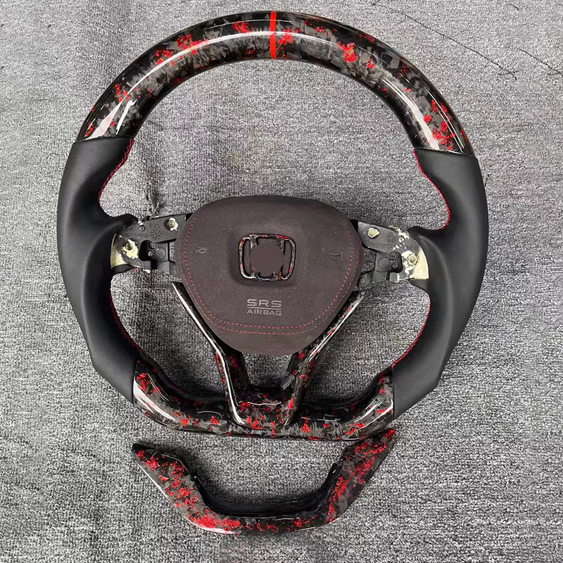 Carbon fiber car steering wheel for Honda