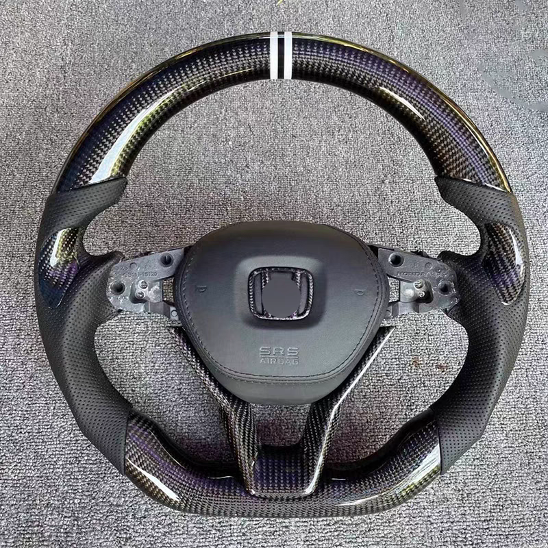 Carbon fiber car steering wheel for Honda