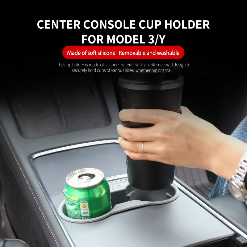 High Performance Storage Box Central Armrest Center Console Cup Holder Organizer for Tesla Model Y Hidden Interior Organizer