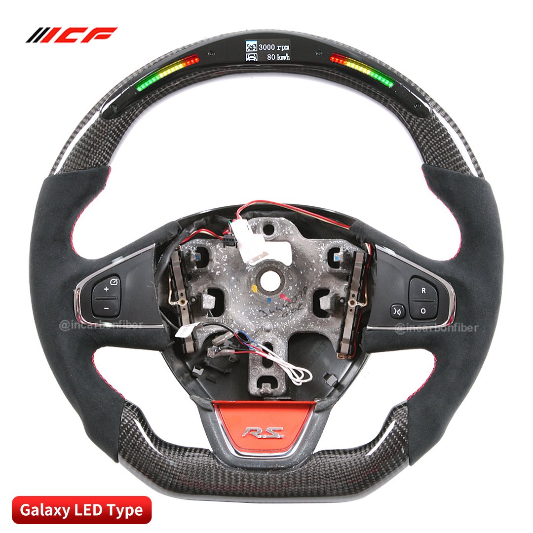 TDD 100% Real Carbon Fiber LED Steering Wheel for Chevrolet C6 C7 C8 Silverado GMC Cruze Camaro