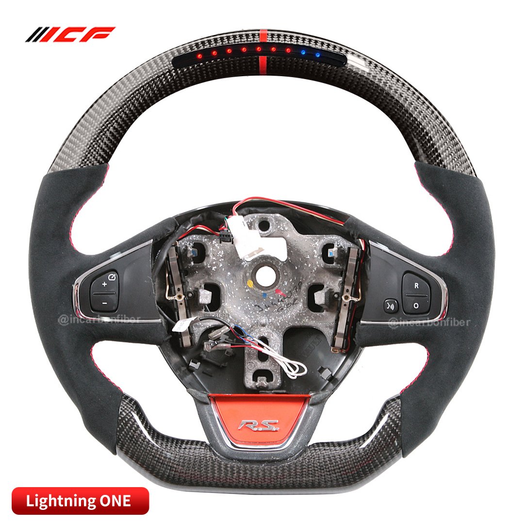 TDD 100% Real Carbon Fiber LED Steering Wheel for Chevrolet C6 C7 C8 Silverado GMC Cruze Camaro