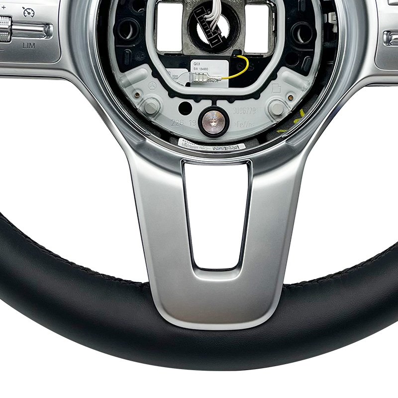 For Mercedes Benz A GLA B GLB C GLC E GLE CLS Sport Black Leather Steering Wheel ZC-801-P1-Y