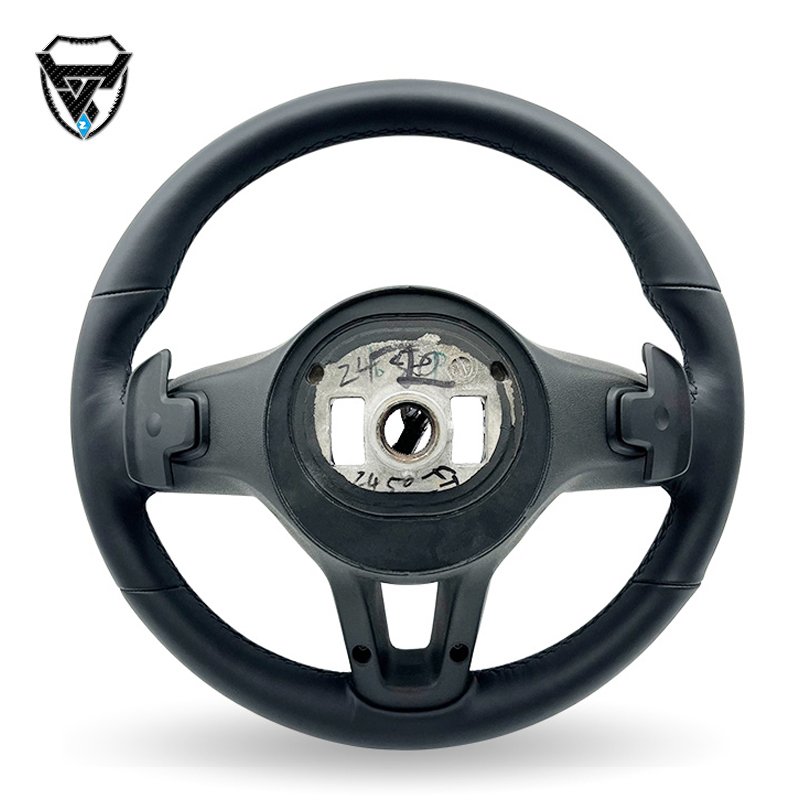 For Mercedes Benz A GLA B GLB C GLC E GLE CLS Sport Black Leather Steering Wheel ZC-801-P1-Y