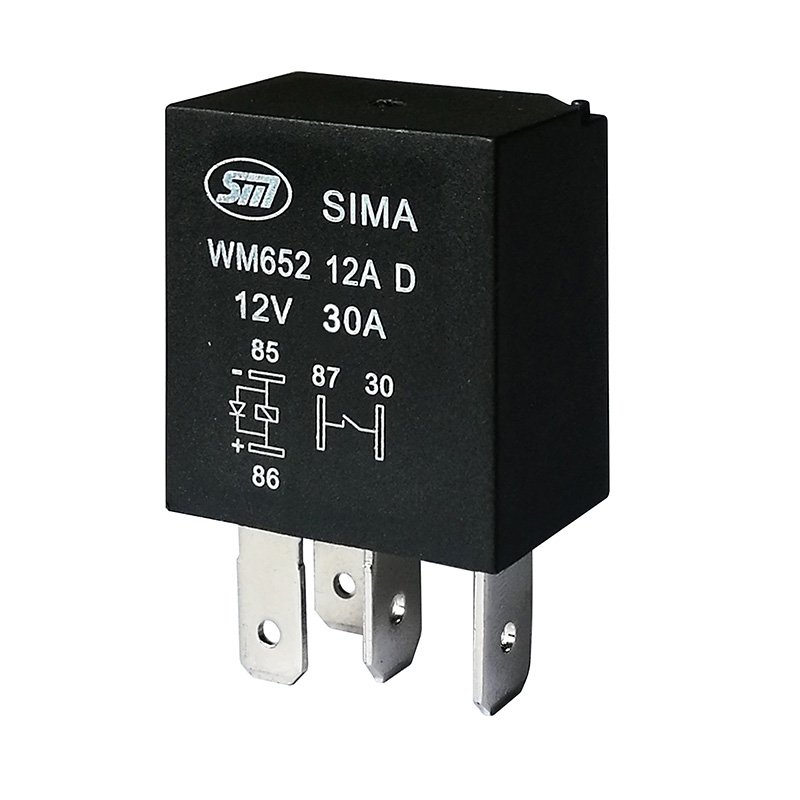 Auto Relays 4 Pin 5 Pin NO/NC 12v 24v Automotive Relay WM652