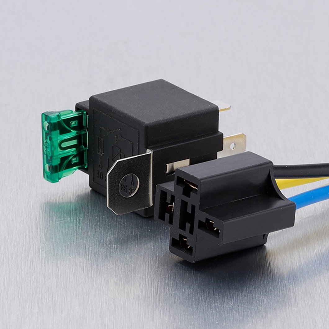 ABILKEEN Automotive Electronic Relay High Quality 12V 40A Auto Electronic Relay With Micro2 Fuse Circuit Protection Wire Harness