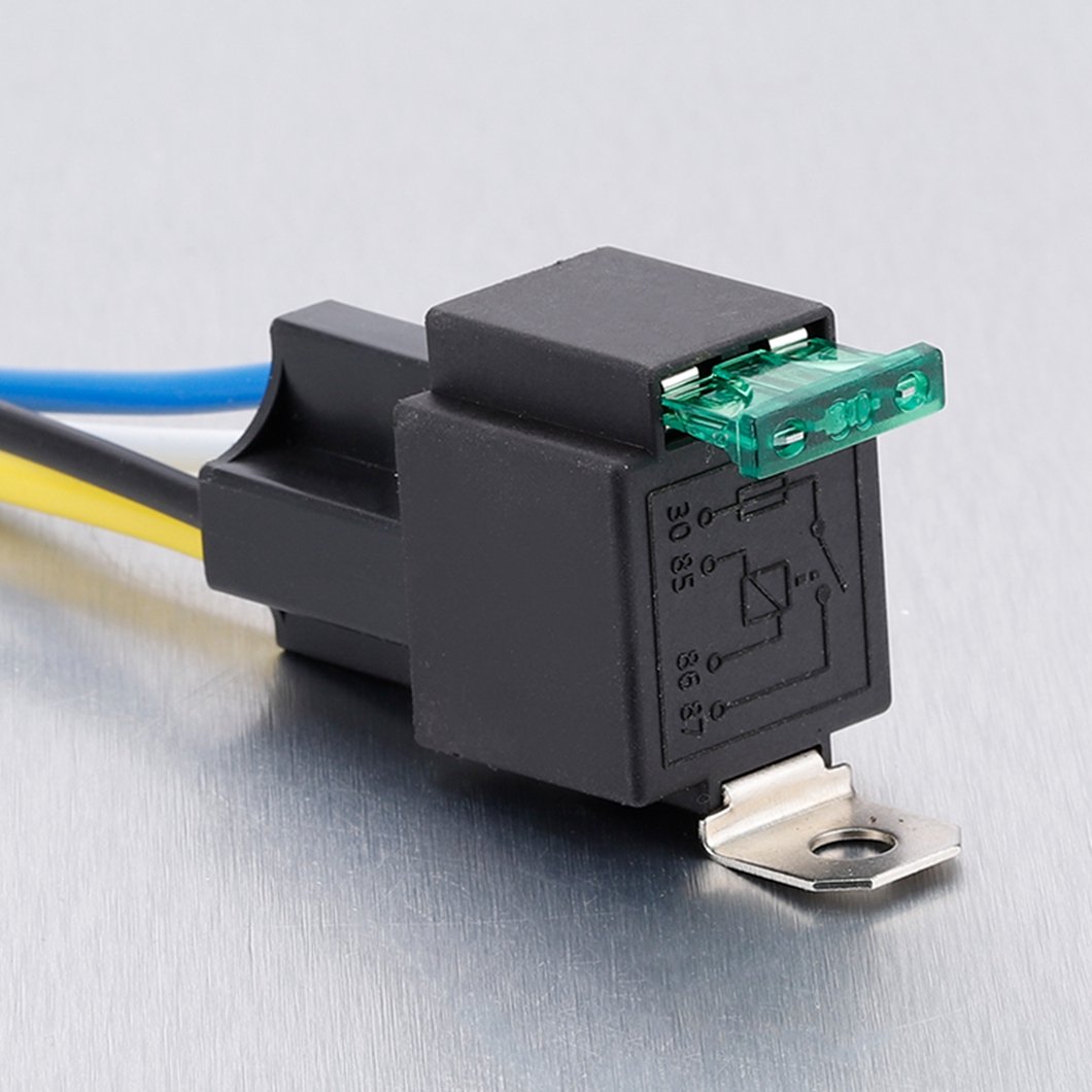 ABILKEEN Automotive Electronic Relay High Quality 12V 40A Auto Electronic Relay With Micro2 Fuse Circuit Protection Wire Harness