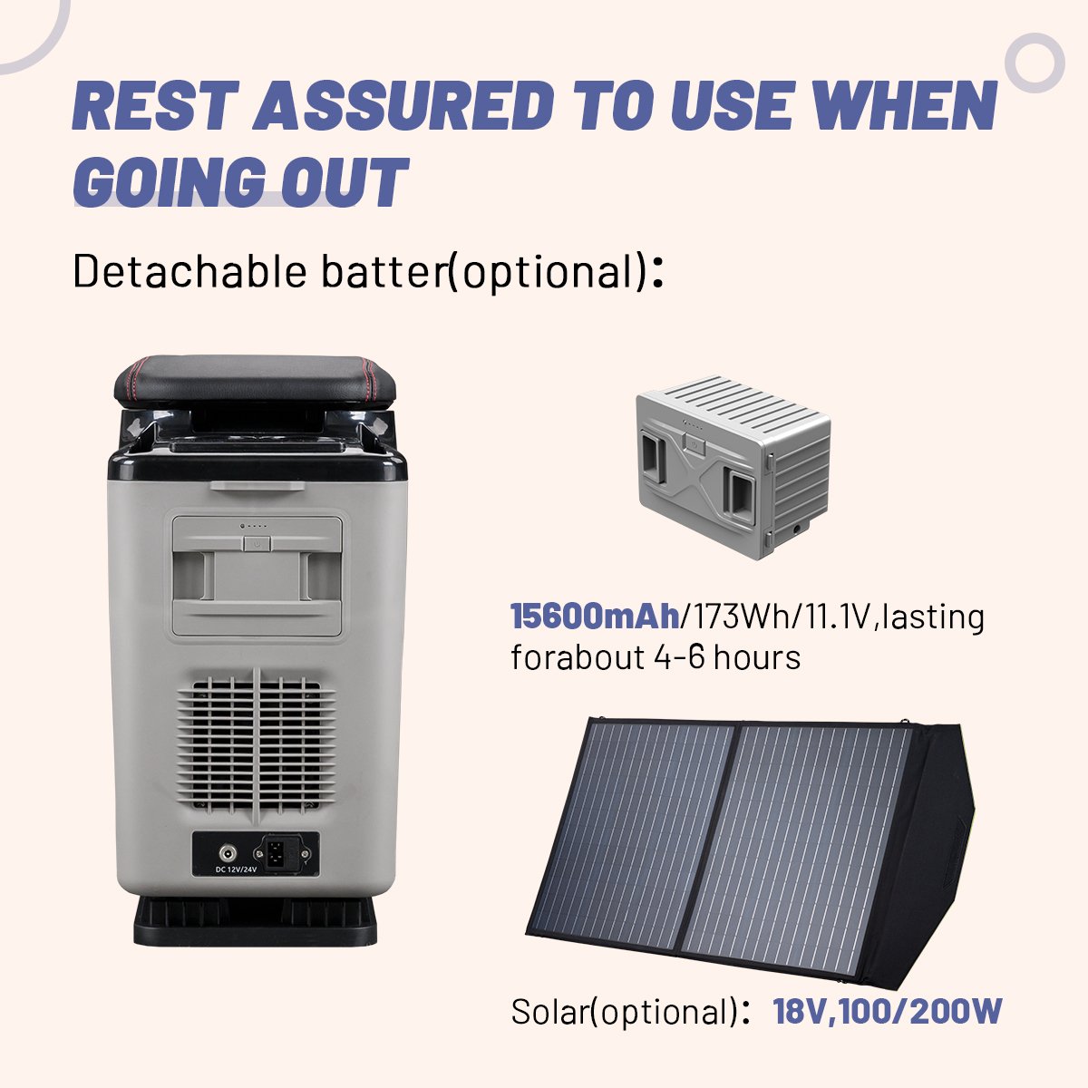Alpicool CF15 12V Dual Use Cooler Box AC DC MPV Luxury Car Fridges Mini Capacity Freezer Electric Refrigerator for Boat Trip