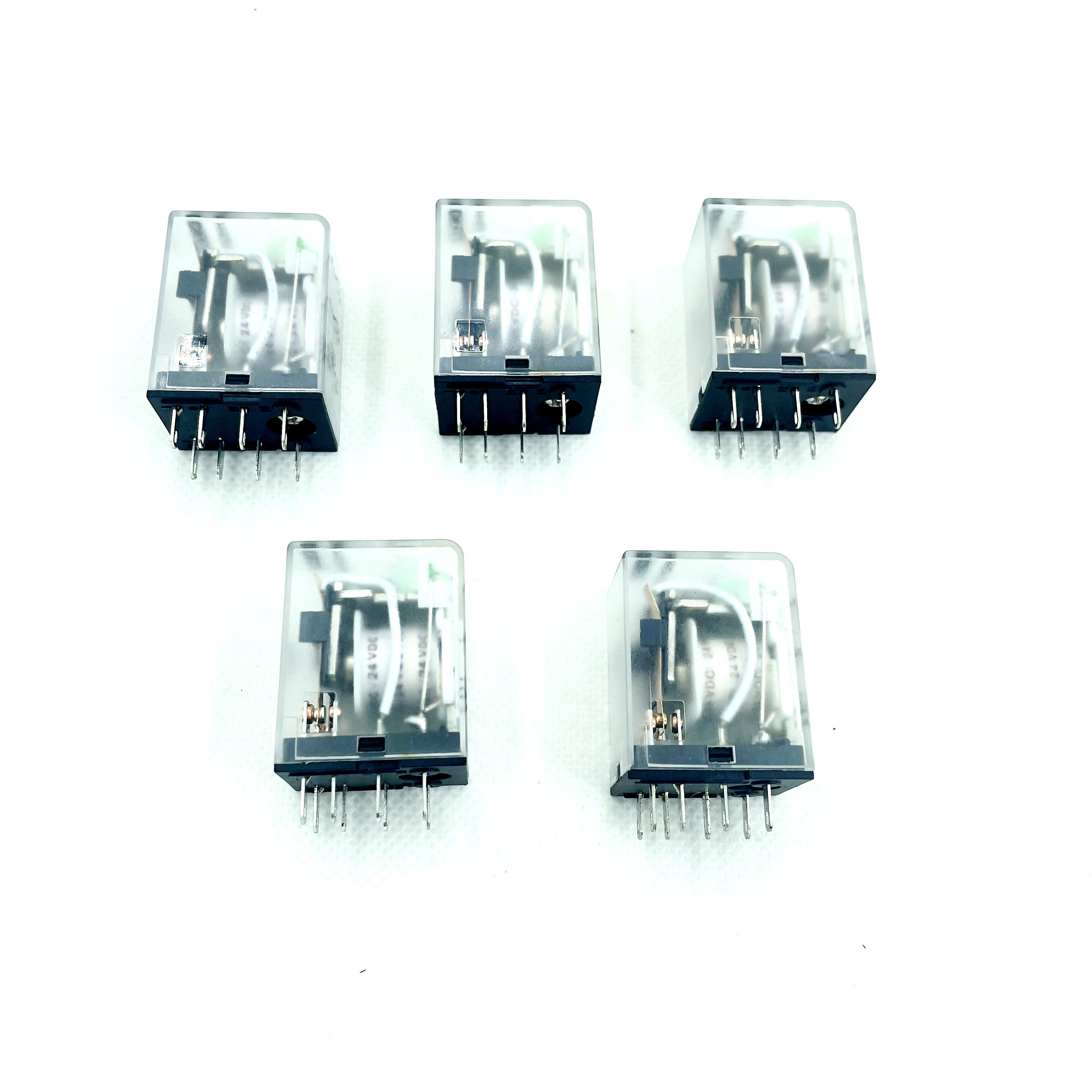 LY2 HH54P Mini Relay 8-Pin 14-Pin 11-Pin Electromagnetic Relay 220V 24V 12V Subminiature Intermediate Relay Base Sealed 5V