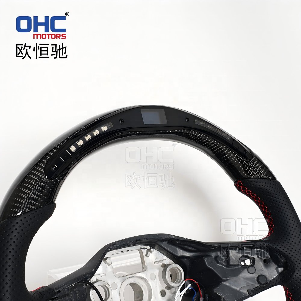 Led Rpm Steering Wheel Carbon For Volkswagen R Line Passat Vw Passat Steering Wheel 2023 2024