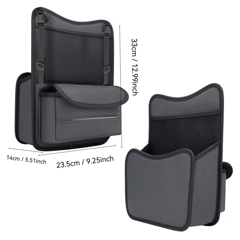 Luxury Car Organizer Multifunctional Leather Armrest Box Auto Central Control Tissue Box Hanging Handbag Bag Middle Seat Storage