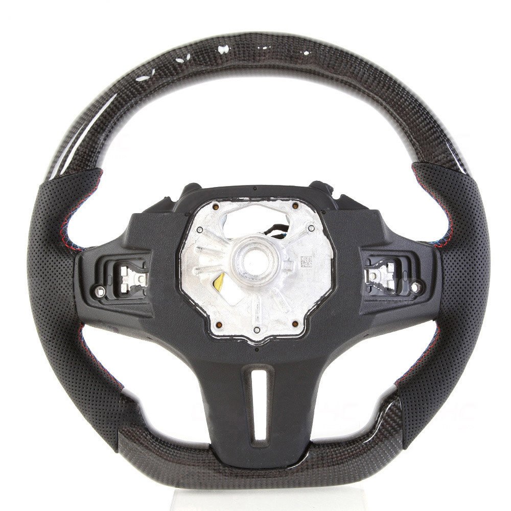 For bmw f20 f32 sport steering wheel Black Perforated Leather M Performance carbon Steering Wheel Original Factory