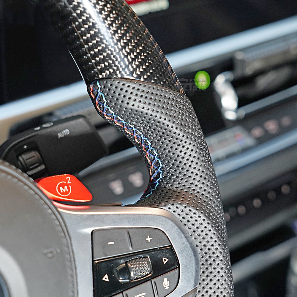 For bmw f20 f32 sport steering wheel Black Perforated Leather M Performance carbon Steering Wheel Original Factory