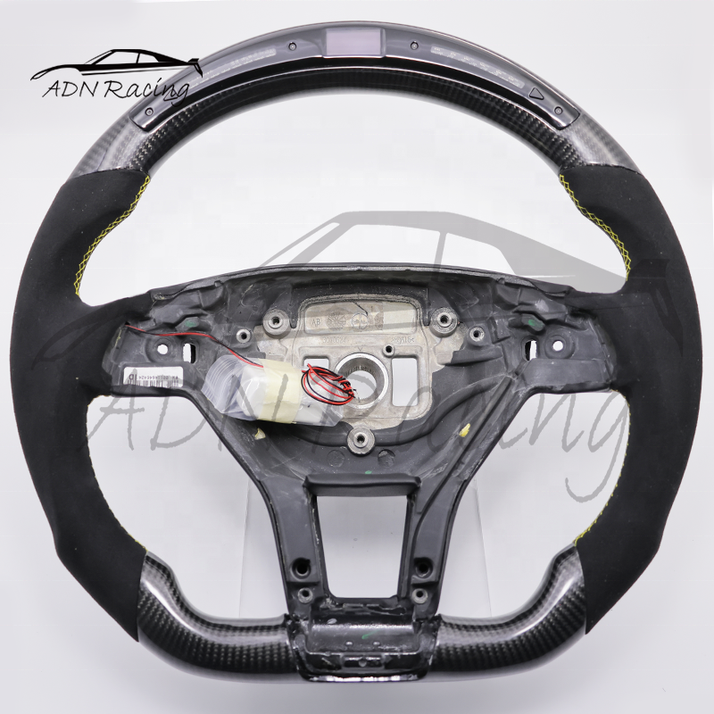 For Mercedes AMG C63 E63 W212 W204 Carbon Fiber Steering Wheel
