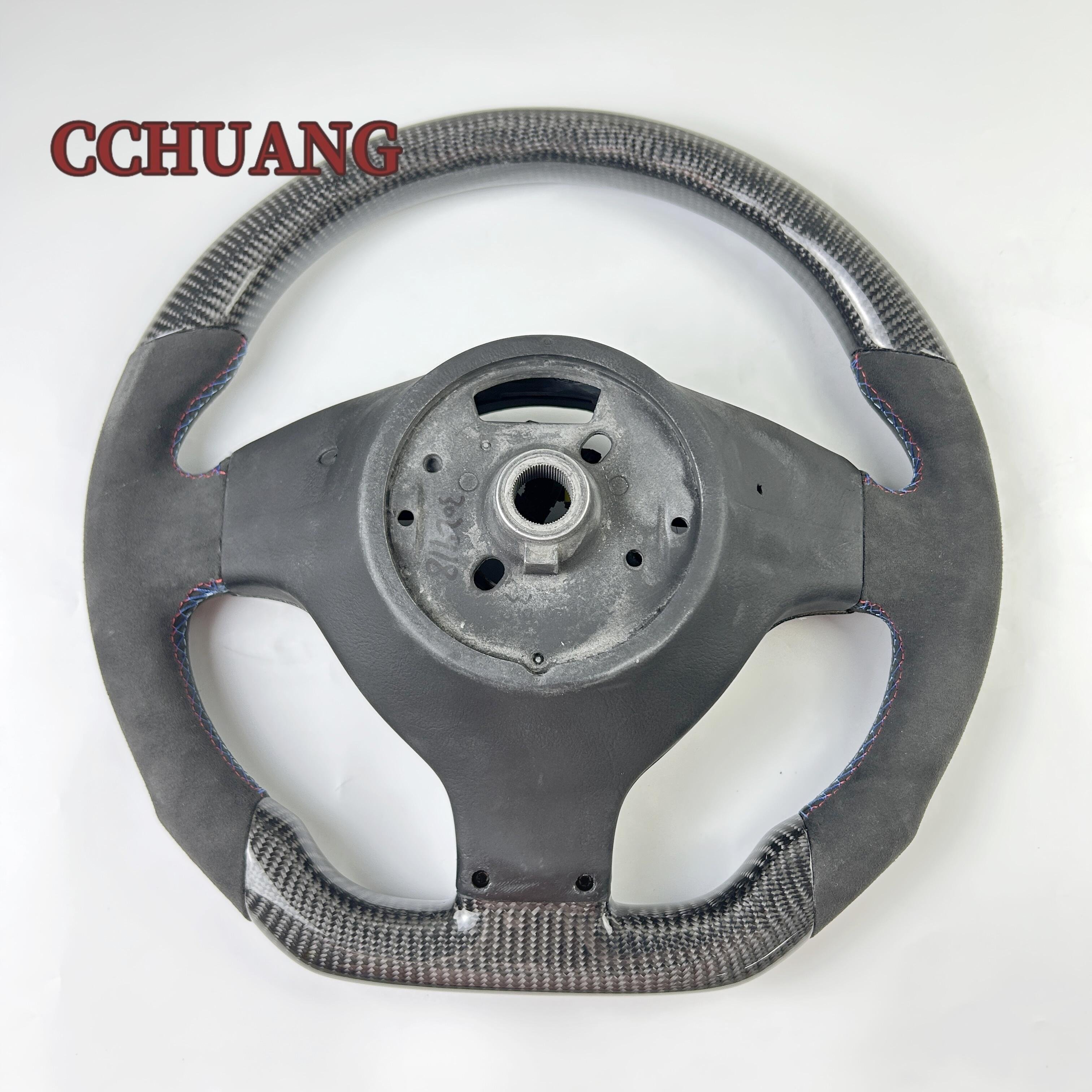 High quality carbon fiber steering wheel for BMW M3 E46 E39 E53 330ci 325i Handcrafted leather customized car steering wheel