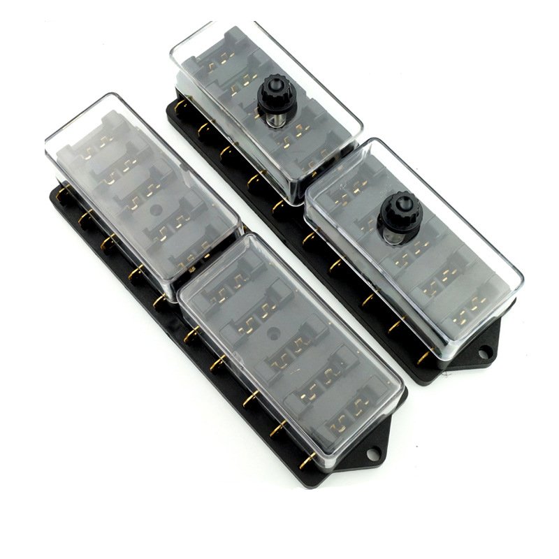 12 Way Circuit Car Auto Blade Fuse Blade Car Audio Box Block Holder ATC ATO for Truck