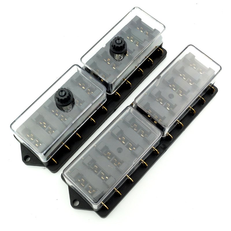 12 Way Circuit Car Auto Blade Fuse Blade Car Audio Box Block Holder ATC ATO for Truck