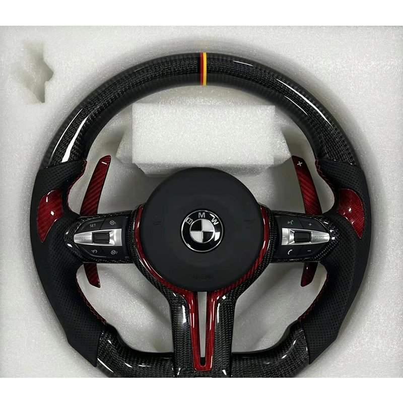 Car Steering Wheel Fit For BMW F30 M Sport Steering Wheel F35 F80 F10 F16 F25 F30 M3 M4 M2 M5 M7 Carbon Fiber Steering Wheel