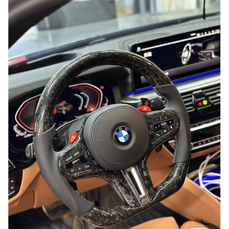 Car Steering Wheel Fit For BMW F30 M Sport Steering Wheel F35 F80 F10 F16 F25 F30 M3 M4 M2 M5 M7 Carbon Fiber Steering Wheel